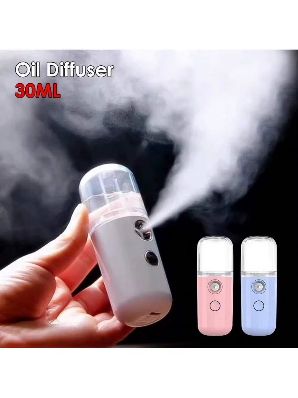 USB Mist Facial Sprayer — Rechargeable Nano Face Steamer Moisturizing Beauty Skin Care Tool