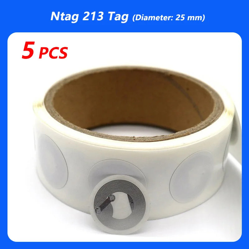 100Pcs/Lot NFC Lable Tag Sticker 13.56Mhz ISO14443A 213 Stickers Universal Lable Ntag213 RFID for All NFC Enabled Phones