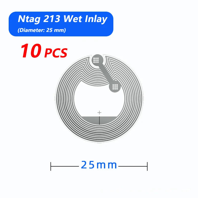 100Pcs/Lot NFC Lable Tag Sticker 13.56Mhz ISO14443A 213 Stickers Universal Lable Ntag213 RFID for All NFC Enabled Phones