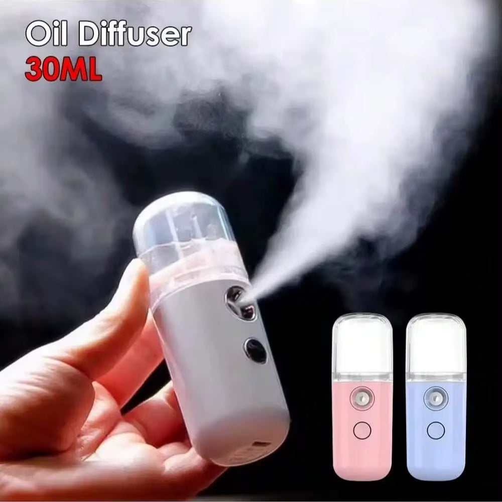 USB Mist Facial Sprayer — Rechargeable Nano Face Steamer Moisturizing Beauty Skin Care Tool
