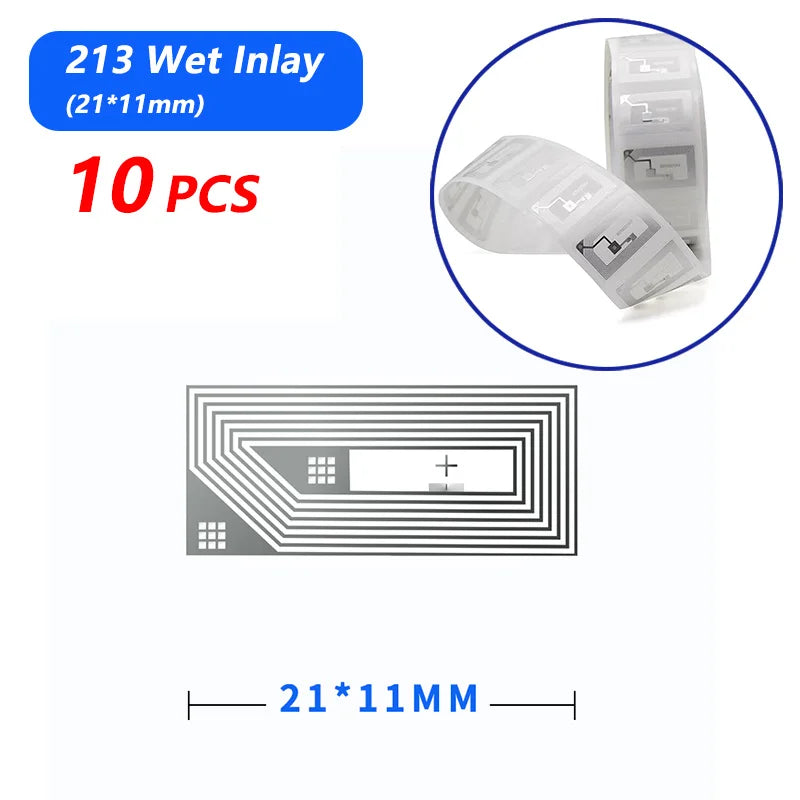 100Pcs/Lot NFC Lable Tag Sticker 13.56Mhz ISO14443A 213 Stickers Universal Lable Ntag213 RFID for All NFC Enabled Phones
