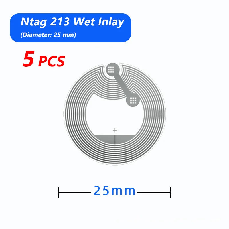 100Pcs/Lot NFC Lable Tag Sticker 13.56Mhz ISO14443A 213 Stickers Universal Lable Ntag213 RFID for All NFC Enabled Phones