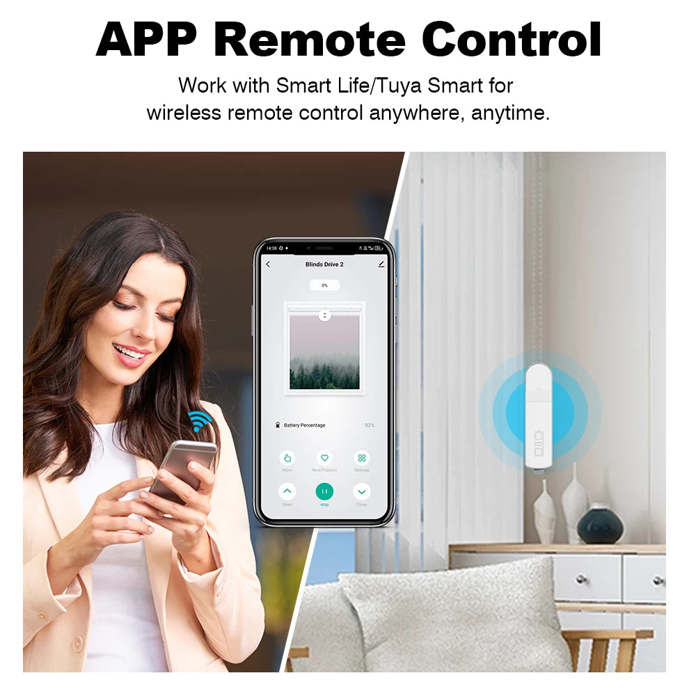 Smart Life Zigbee Roller Curtain Motor DIY Motorized Chain Roller Blinds Shade Shutter Drive with Remote Alexa Google Home Alice